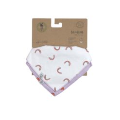 Lassig Bandana Heart Lavender 2-pack