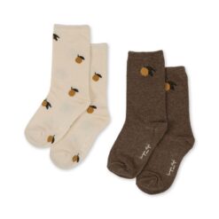 Konges Slojd 2 pack jacquard socks Lemon