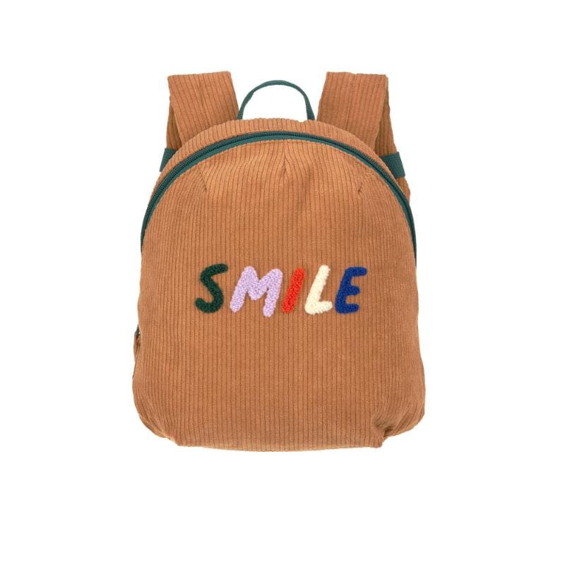 Lassig Tiny Backpack Cord Little Gang Smile caramel