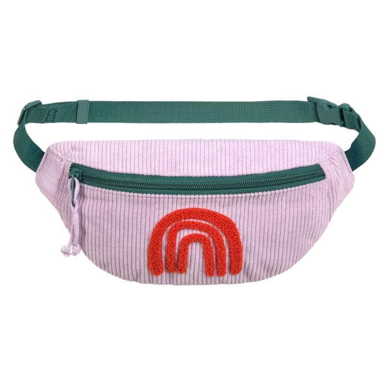 Lassig Mini Bum Bag Cord Little Gang Rainbow lilac