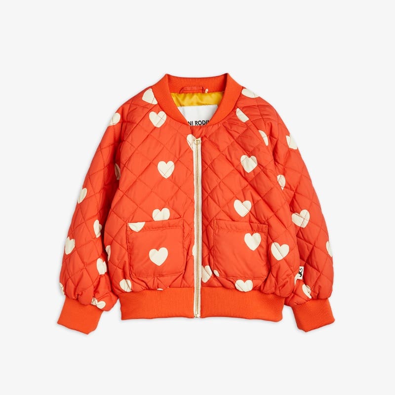 Mini Rodini Hearts aop baseball jacket