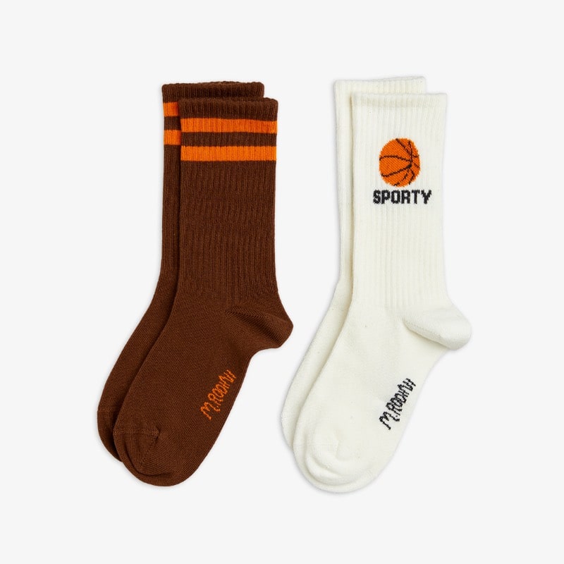 Mini Rodini Basketball 2-pack socks