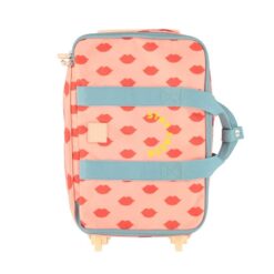 Piupiuchick travel bag light pink red lips