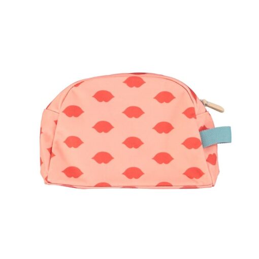 Piupiuchick beauty bag light pink red lips