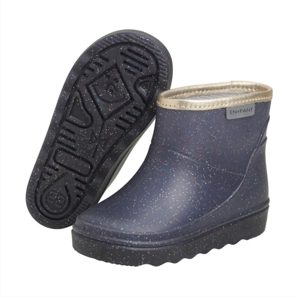 Enfant Rainboot Short Glitter Indian Ink