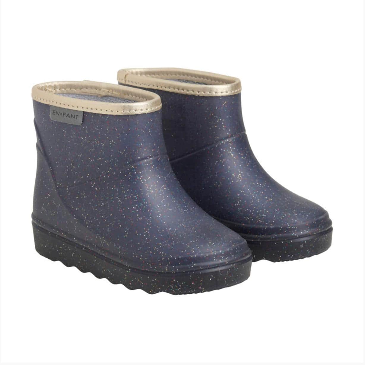 Enfant Rainboot Short Glitter Indian Ink