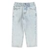 piupiuchick Unisex denim trousers Washed blue denim