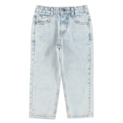 piupiuchick Unisex denim trousers Washed blue denim