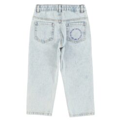 piupiuchick Unisex denim trousers Washed blue denim