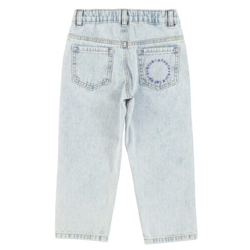 piupiuchick Unisex denim trousers Washed blue denim