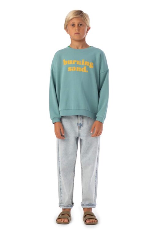 piupiuchick Unisex denim trousers Washed blue denim - Afbeelding 2
