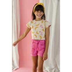 Ammehoela Shorts Jip.08 Carmine Rose Denim