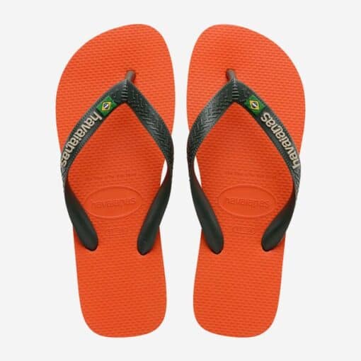 Havaianas Brasil Logo Kids Sunset Orange