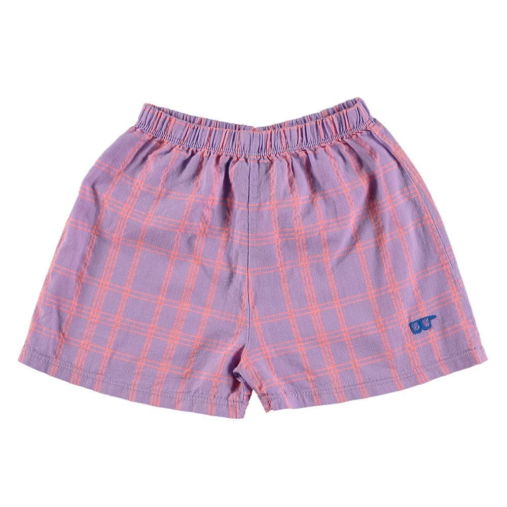 lotiekids Shorts Checks & Glasses Mauve