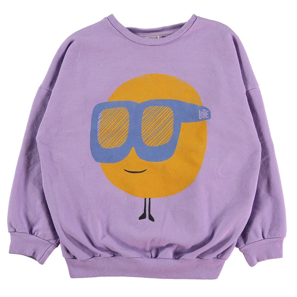 lotiekids Sweatshirt Sun & Glasses Mauve