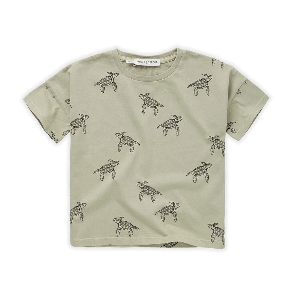 Sproet & Sprout T-shirt wide Turtle print