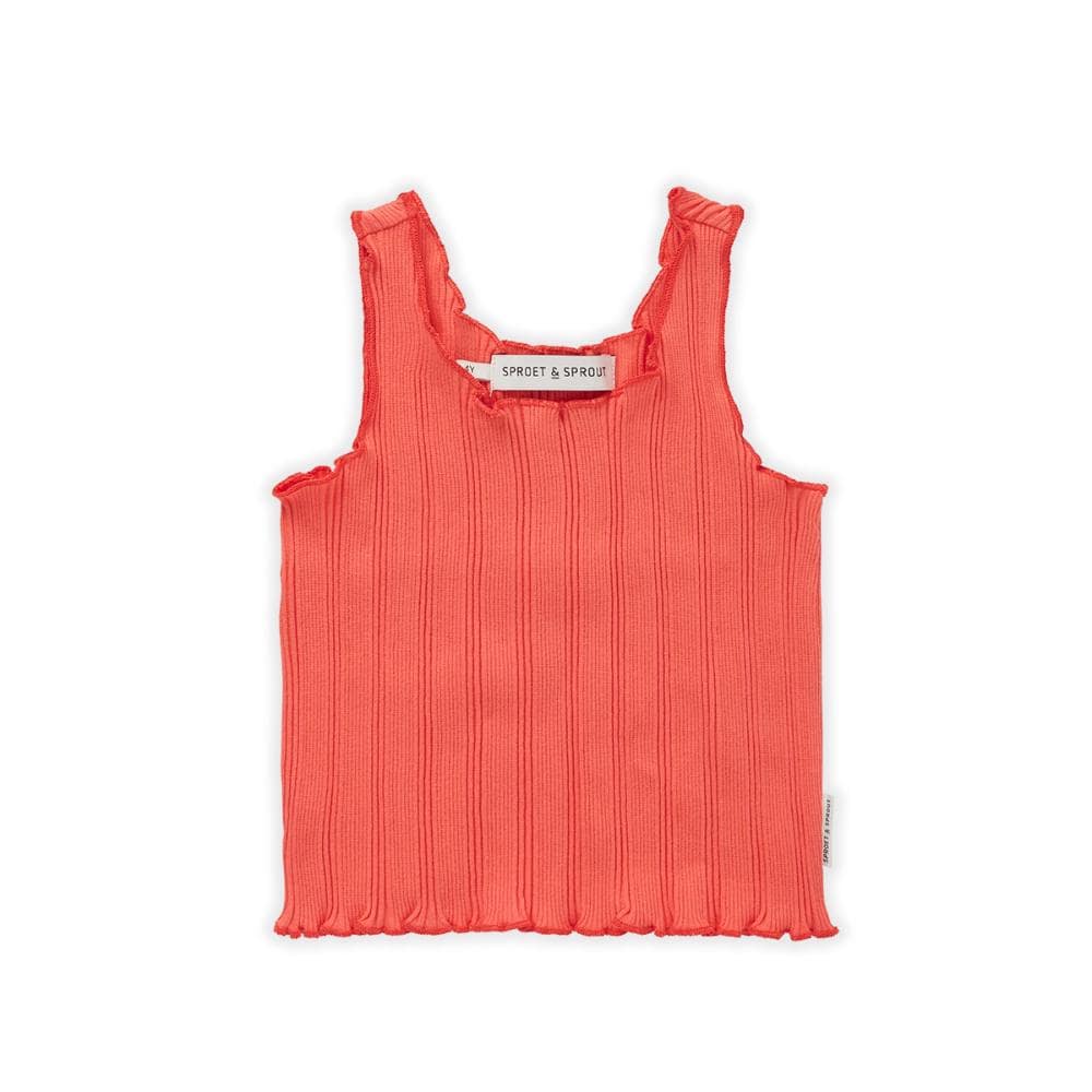 Sproet & Sprout Singlet top coral