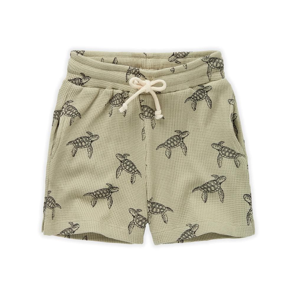 Sproet & Sprout Waffle short Turtle print