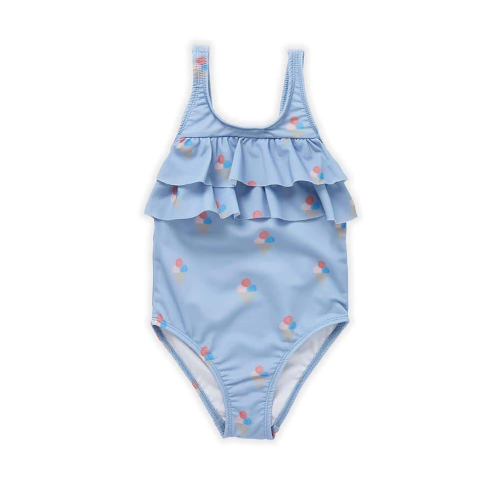 Sproet & Sprout Swimsuit ruffles Ice cream print