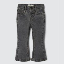 Lil Atelier Salli Slim Boot Jeans Light Grey Denim