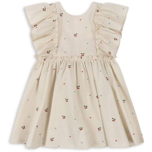 Konges Slojd Evia Bow dress Cherry Coeur