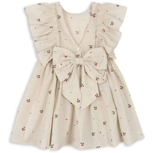 Konges Slojd Evia Bow dress Cherry Coeur