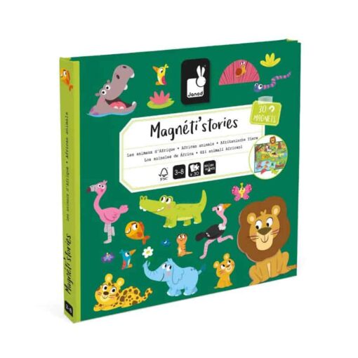 Janod Magneti Stories Afrikaanse dieren