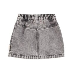 piupiuchick short skirt Washed black denim