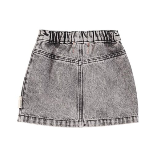 piupiuchick short skirt Washed black denim