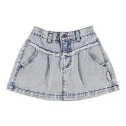 piupiuchick short skirt washed light blue