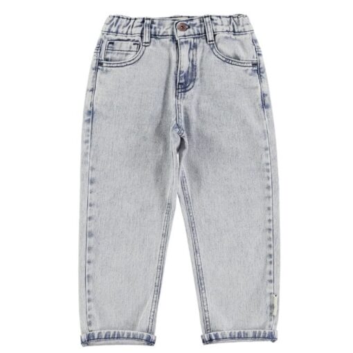 piupiuchick Unisex trousers Washed light blue denim