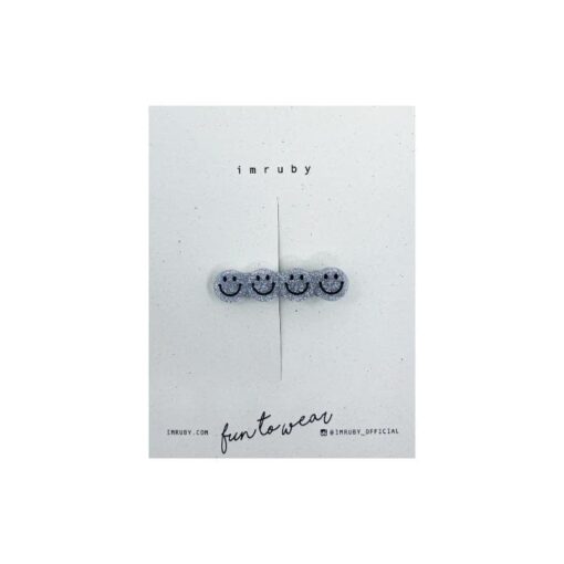 imruby Alice Smiley Clip Silver