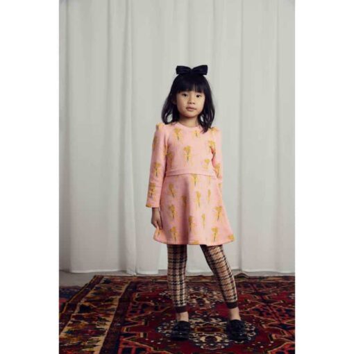 Mini Rodini Winter flowers sweat dress - Afbeelding 2