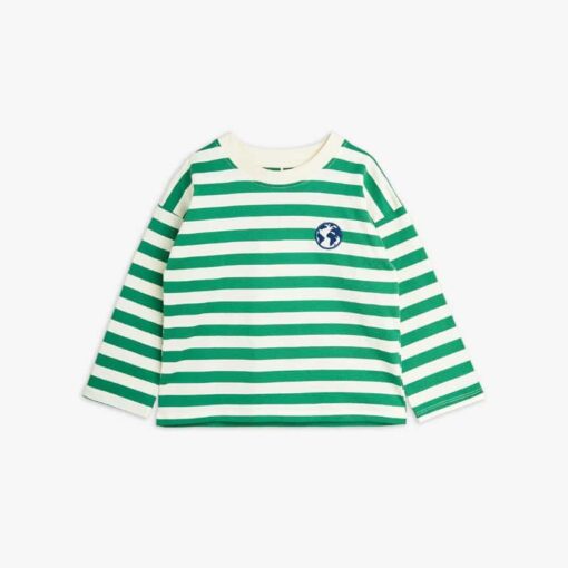 Mini Rodini stripe tee green