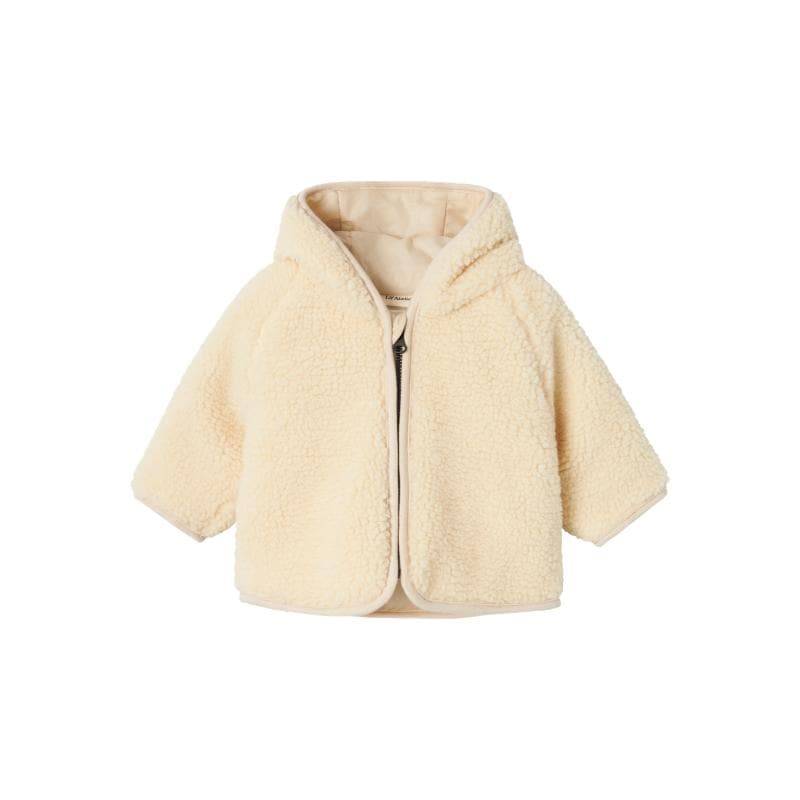 Lil Atelier Nalo Loose Sherpa Jacket Sandshell