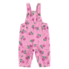 piupiuchick baby dungarees Pink corduroy with flowers allover