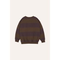 The Campamento Brown Stripes Oversized Sweatshirt