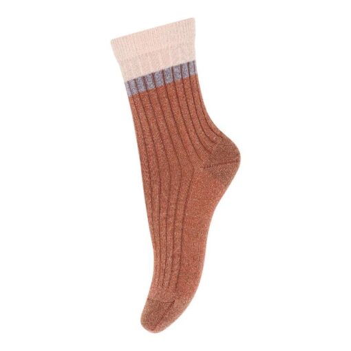 mp Denmark Norma Glitter socks Auburn 79191 4165