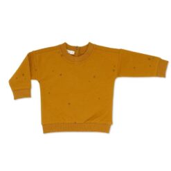 Phil & Phae Baby sweater starlings ochre gold
