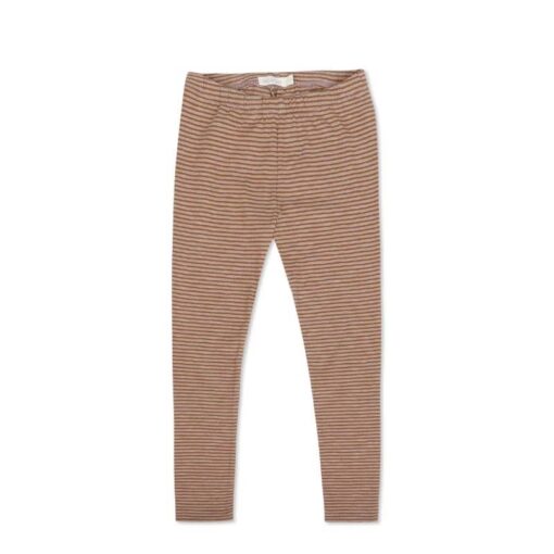 Phil & Phae Leggings stripes sepia brown