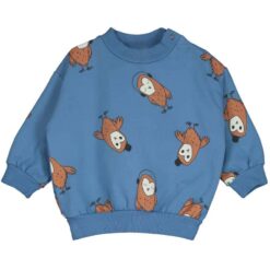lotiekids Baby Sweatshirt Owl blue
