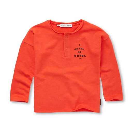 Sproet & Sprout Grandad Sweatshirt Tomato