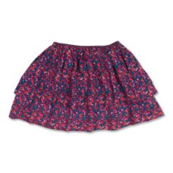 Petit Blush Layered Mini Skirt Blossom Plum