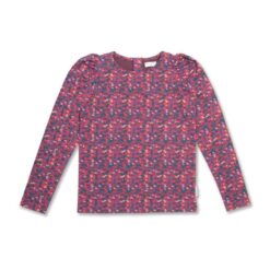 Petit Blush Puff Sleeve Top Blossom Plum