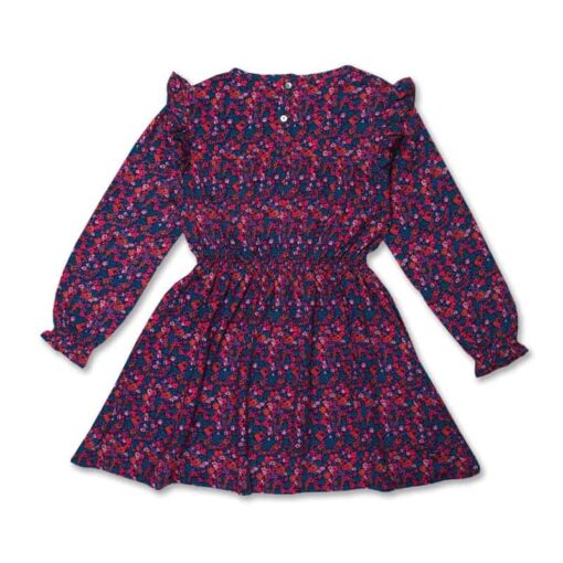 Petit Blush Ruffle Dress Blossom Plum