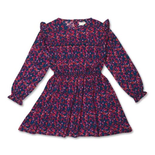 Petit Blush Ruffle Dress Blossom Plum