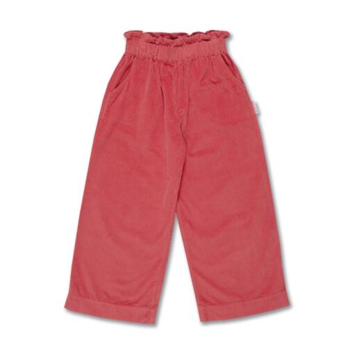 Petit Blush Wide Ruffle Pants Mineral Red
