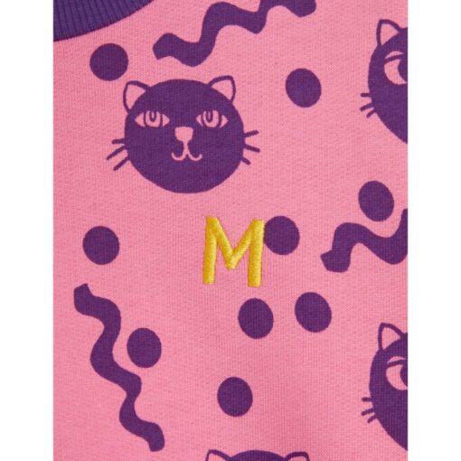 Mini Rodini Squiggly cats aop sweatshirt - Afbeelding 2