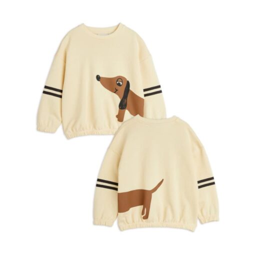 Mini Rodini Dog stripes sweatshirt Beige - Afbeelding 3