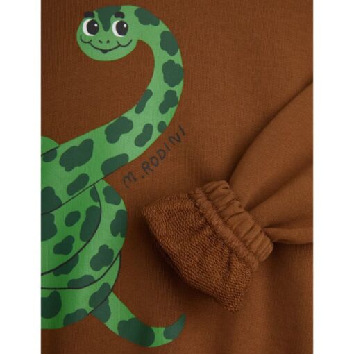 Mini Rodini Snake sweatshirt brown - Afbeelding 3